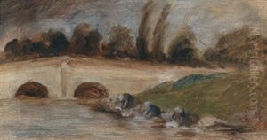 Wascherinnen Am Flussufer (preliminary Study)