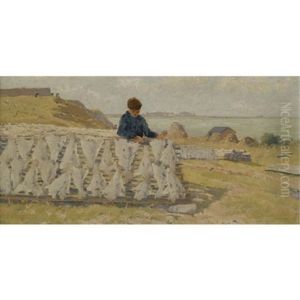 Stockfischtrockner In Saint-malo (drying Cod In Saint-malo) by Theodor von Hoermann