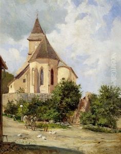 Kirche In Payerbach by Theodor von Hoermann