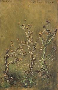 Disteln by Theodor von Hoermann
