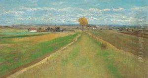 Landschaft Mit Laubbaum by Theodor von Hoermann