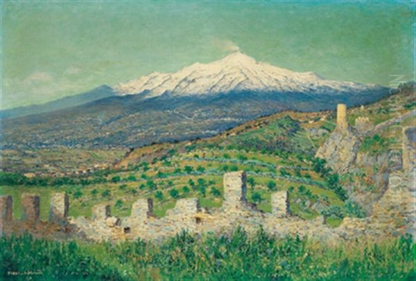 Der Atna Von Taormina Aus - view 1