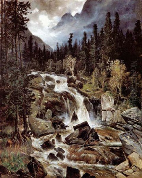 Wasserfall Im Kolbach Thale Hohe Tatra - view 1