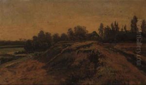 Landschaft Mit Hausern by Theodor von Hoermann