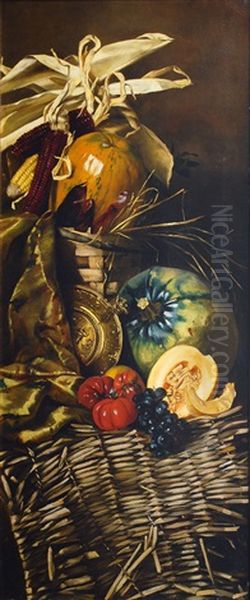 Opulent Arrangements With Field Crops (pair) - view 1