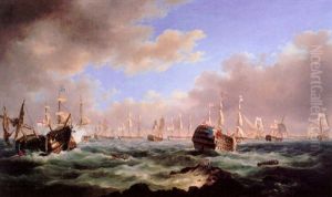 The Battle Of San Domingo by Thomas Lyde Hornbrook