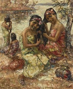 Water Carriers At The Irrawaddy