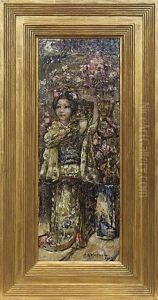 Geisha With Blossom