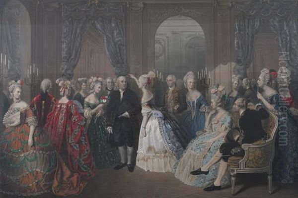 Benjamin Franklin At The Court Of France - view 1