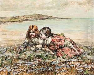 Girls At Brighouse Bay by Edward Atkinson Hornel