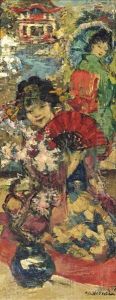 In A Japanese Garden by Edward Atkinson Hornel