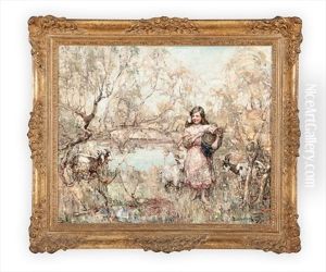 The Little Goatherd by Edward Atkinson Hornel