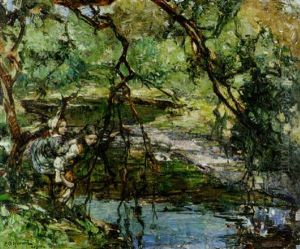 Pick-a-back by Edward Atkinson Hornel