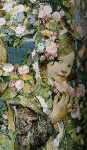 Dog Roses by Edward Atkinson Hornel