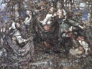 Spring In The Woods by Edward Atkinson Hornel