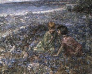 Playing By The Sea by Edward Atkinson Hornel