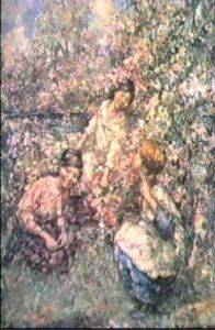 Gathering Blossom by Edward Atkinson Hornel