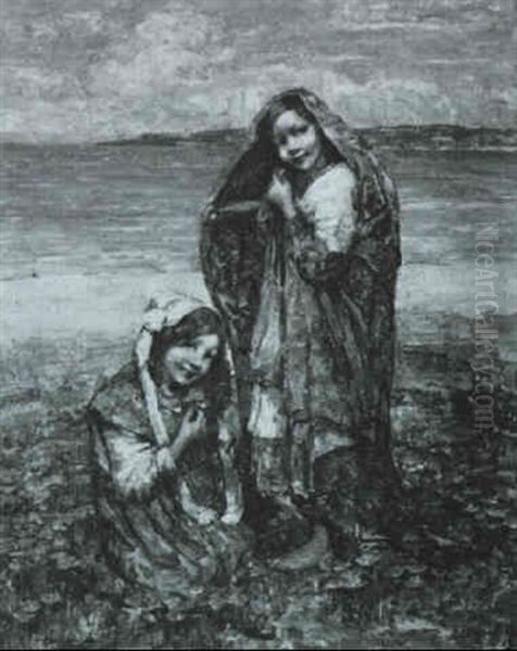 Two Girls On The Seashore - view 1