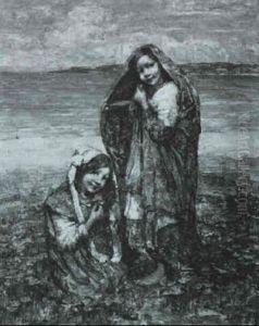 Two Girls On The Seashore by Edward Atkinson Hornel