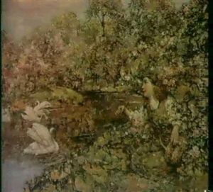 The Swan Pond by Edward Atkinson Hornel