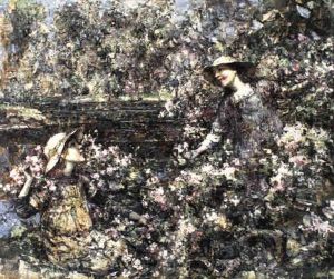 Gathering Blossom by Edward Atkinson Hornel