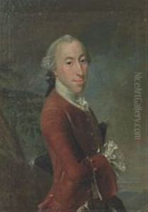 A Pair Of Portraits Depicting Two Young Noblemen