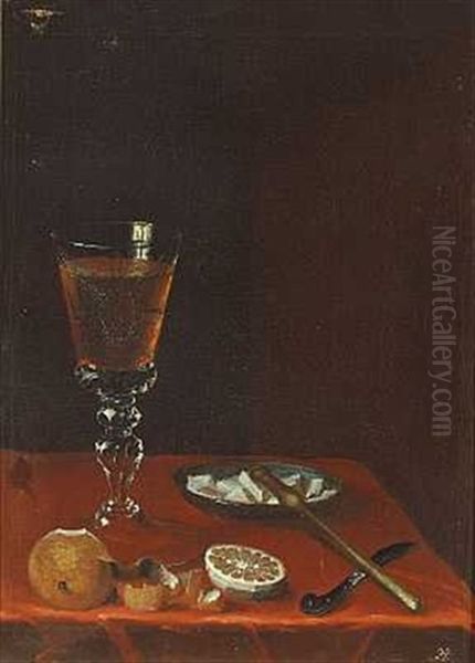 Opstillinger Med Glaspokaler Og Frugter (pair) - view 1