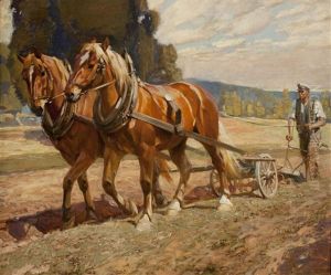 Beim Ziehen Der Furchen by Frantisek Hornik-Lansky