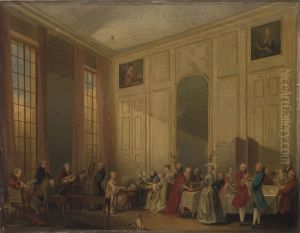 Le The A L'anglaise Dans Le Salon Des Quatre Glaces Au Temple by Stephane Baron