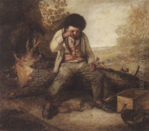 Kleiner Junge Weint Um Seinen Biber by Joseph Hornung