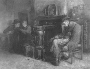 An Afternoon In The Tavern by Johann Nepomuk Horrak