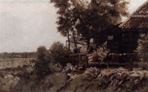 Landscape In Zeeland by Henricus Mattheus Horrix