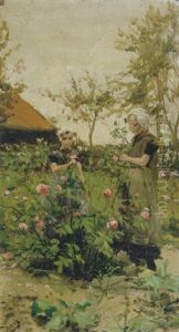 In De Bloementuin by Henricus Mattheus Horrix
