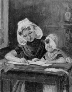 The Reading Lesson by Henricus Mattheus Horrix
