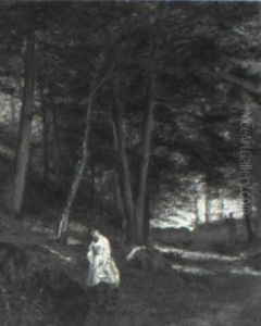 A Young Lady Waits For Her Suitor by A.J. Horsford