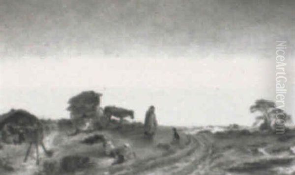 Gypsy Encampment On A Heath - view 1