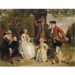 The Unwilling Salute, Discipline Oblige by John Callcott Horsley