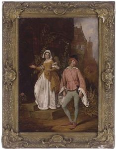 Master Slender: I Am Not A Hungry, From William Shakespeare's The Merry Wives Of Windsor, Act 1, Scene 1, Line 132 by John Callcott Horsley