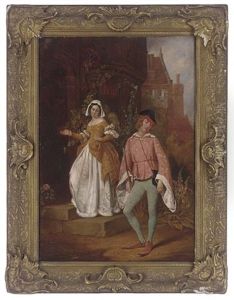 Master Slender: I Am Not A Hungry, William Shakespeare, The Merry Wives Of Windsor, Act 1, Scene 1, Line 132 by John Callcott Horsley