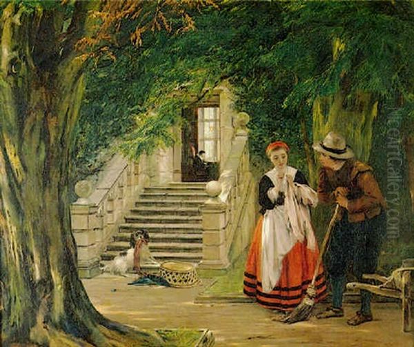 The Flirtation Outside The Master's House - view 1