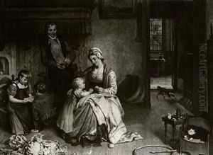 The Family At Home by Johannes Petrus van Horstok