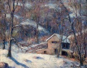 Winter Scene With House by William Samuel Horton