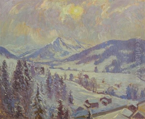 Snow At Gstaad, The Valley, 1922 - view 1