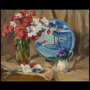 Deux Bouquets A L'assiette Japonaise