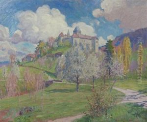 Above Vervy, Chateau De Blonay