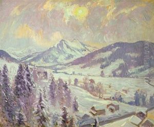 Snow At G'staad, The Valley by William Samuel Horton
