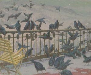 Ravens On The Balcony