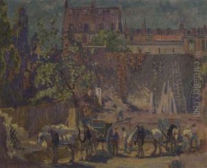 The Demolition Of Degas' House During The Construction Of The Paris Metro