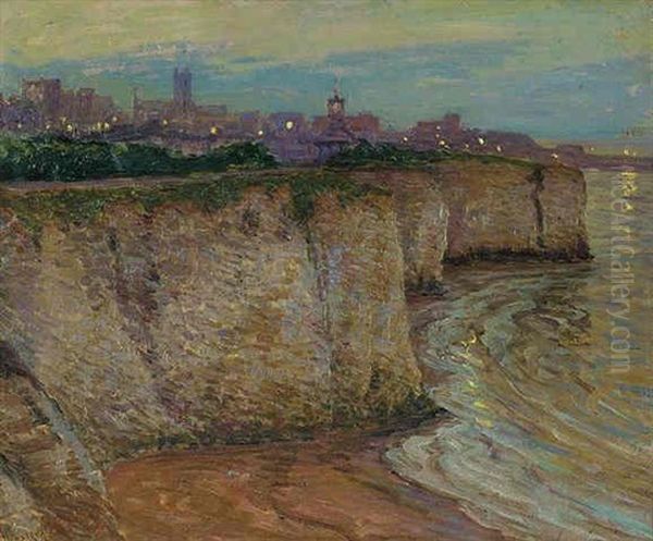 Evening Lights, Broadstairs Harbor - view 1