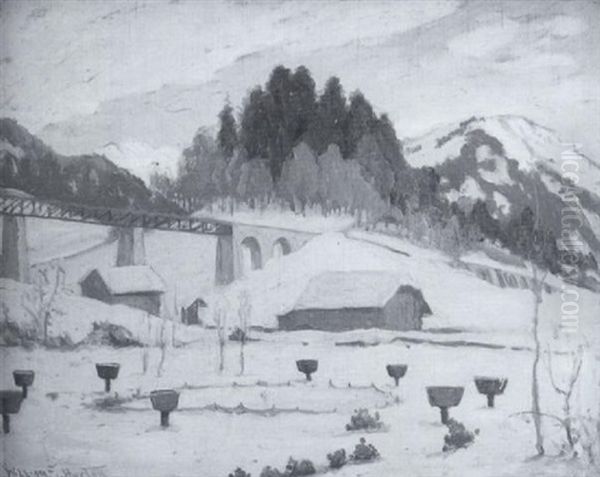 Gastaad In The Snow, Switzerland 1912 - view 1